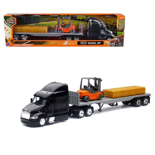Peterbilt 387 Lowboy Forklift 1:43