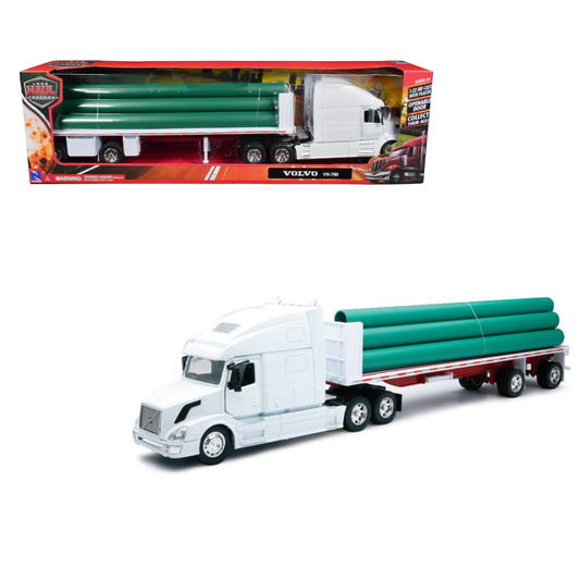 Volvo VN780 Flatbed W/ Long Pipe 1:32