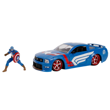 2006 Ford Mustang Gt W/Captain America Jada 1:24