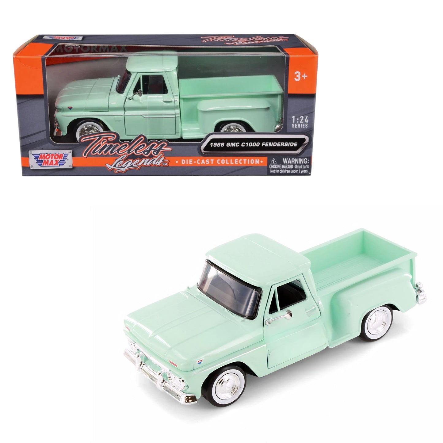 1966 Gmc C1000 Fenderside Light Green 1:24