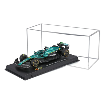 Bburago Aston Martin AMR25 2025 Escala 1:43 con Carcasa de Acrílico | Fórmula 1 de Colección