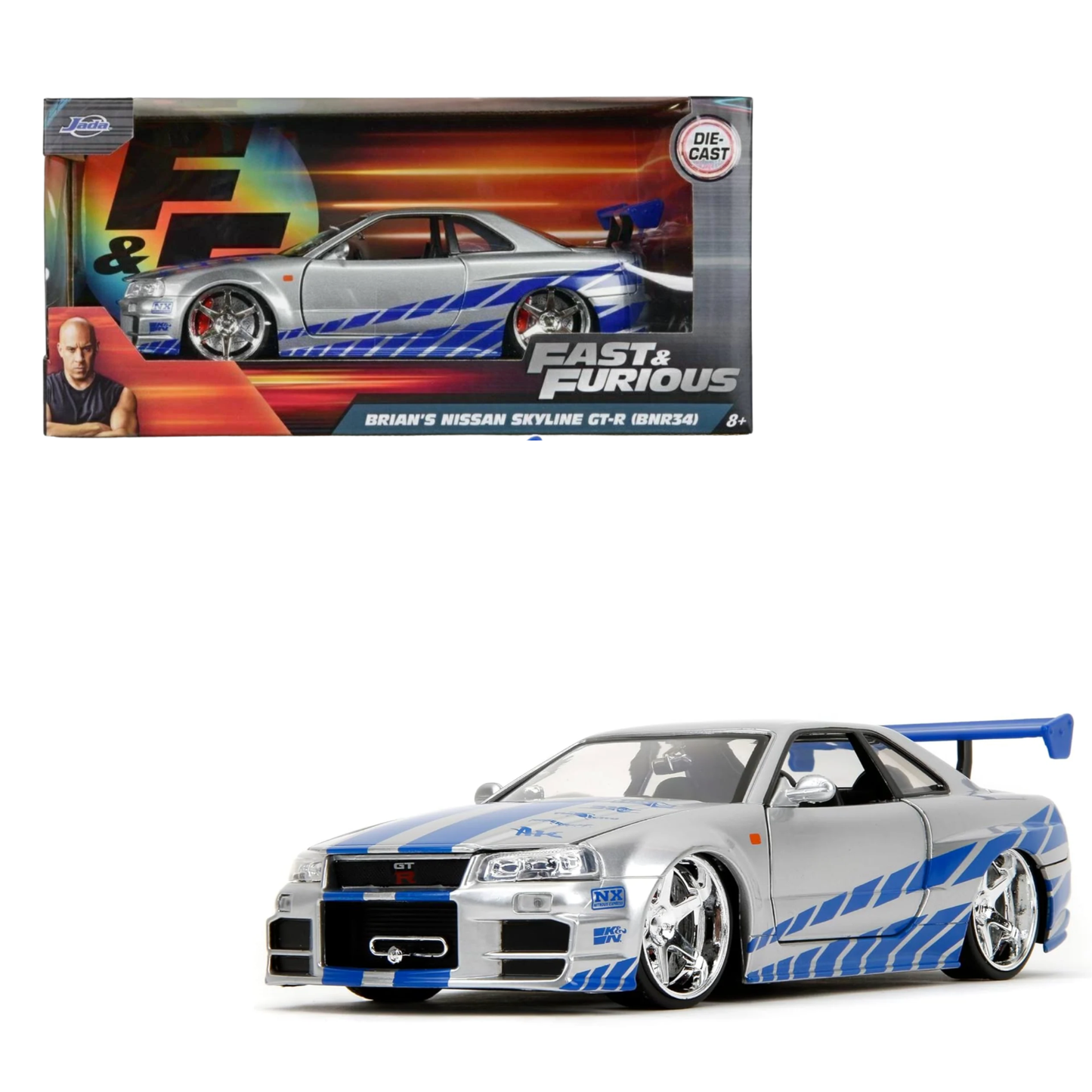 Fast & Furious – Nissan Skyline GT-R 2002 1:24
