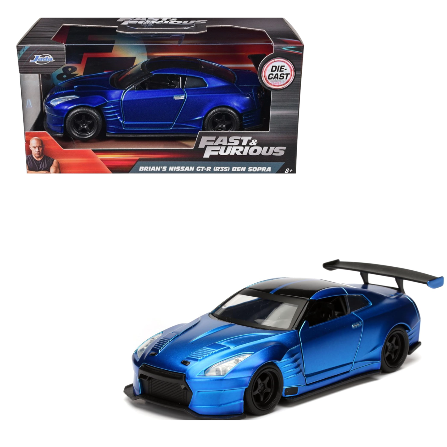 Brian´s Nissan Gt-r  (R35) Ben Sopra escala 1:32 Jada