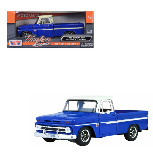 Chevy C10 Blue White 1966 01:24