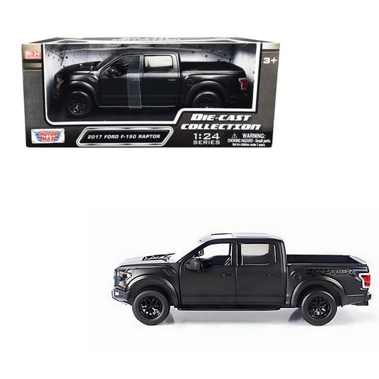 Ford F-150 Raptor 2017 Black escala 1:24