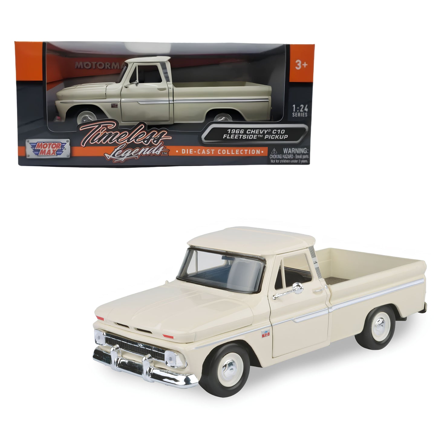 1966 Chevy C10 Cream 1:24