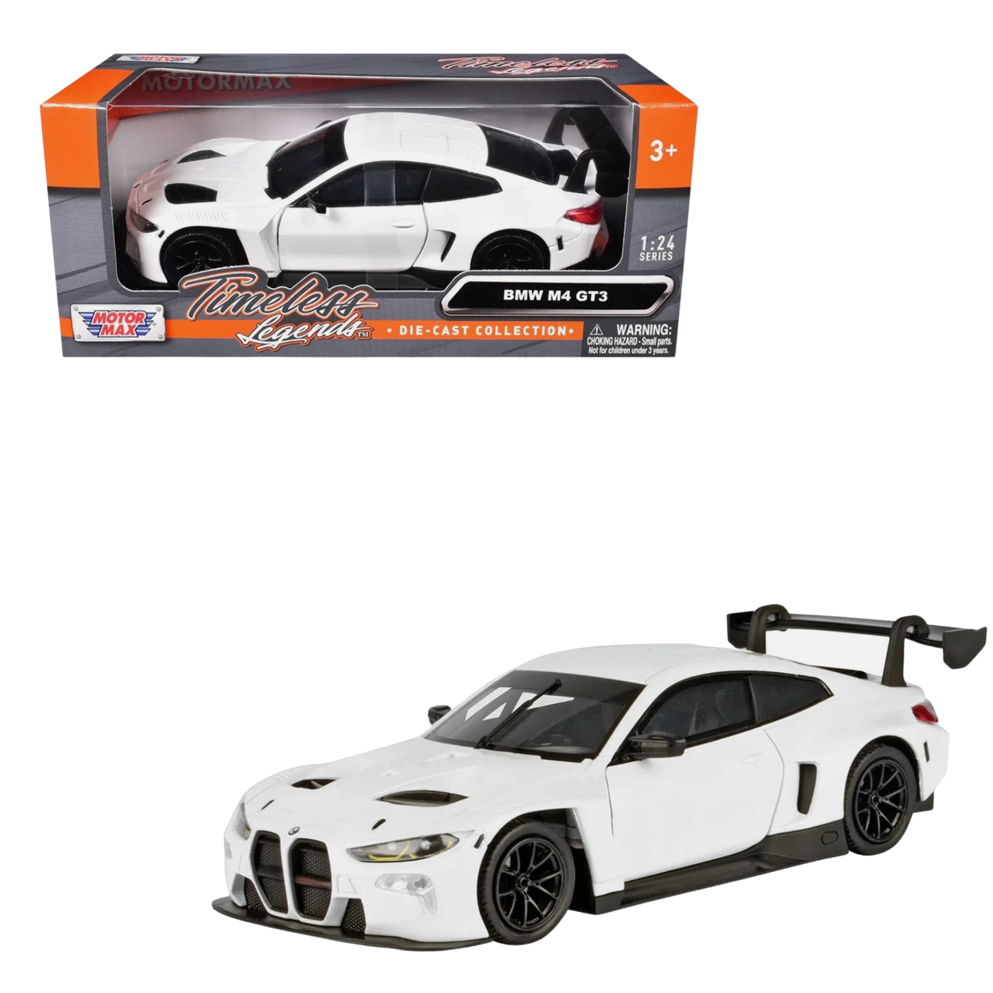 Bmw M4 Gt3 White escala 1:24