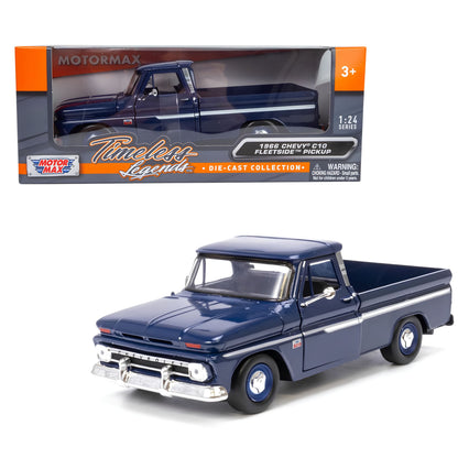 1966 Chevy C10 Fleetside Dark Blue 1:24