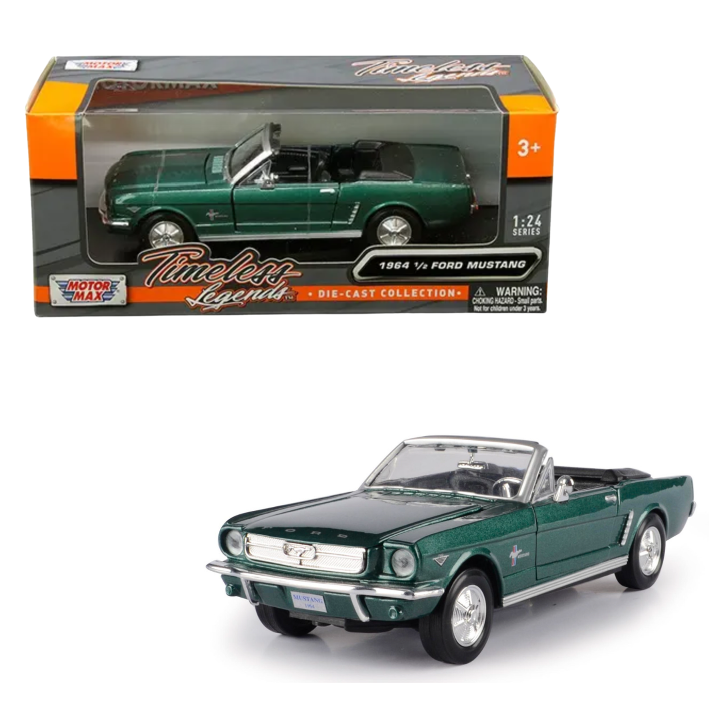Ford Mustang Combertible Green '1964 1/2 01:24