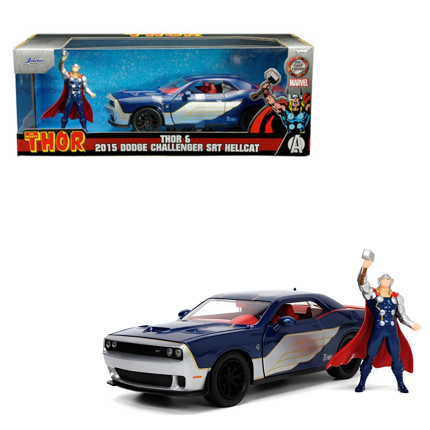 2015 Dodge Challenger Srt Hellcat W/Thor Jada 1:24