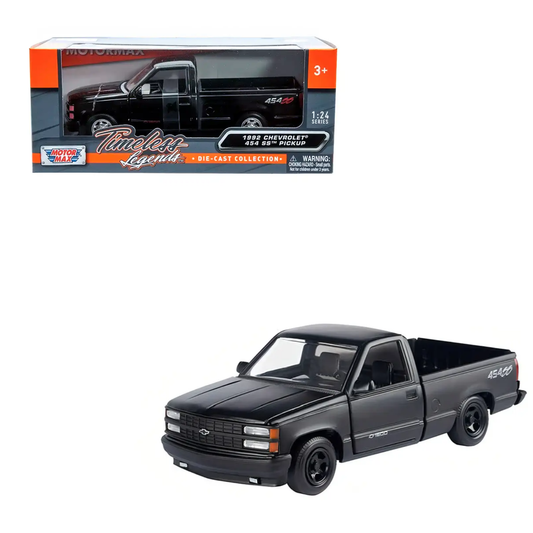 Chevrolet 454ss Pick Up Metal Black escala 1:24