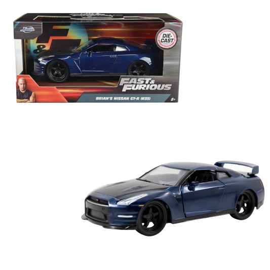 Brian´s Nissan Gt-r  (R35) Blue escala 1:32 Jada