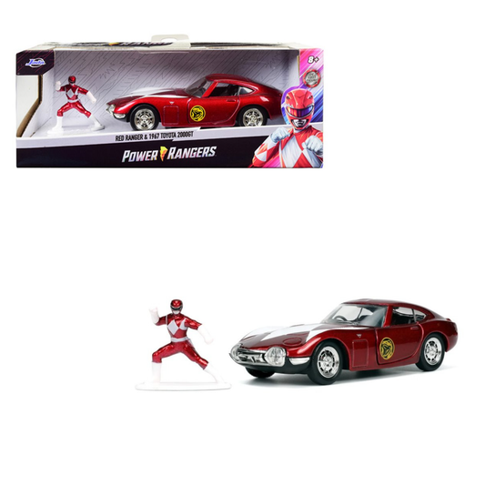 Red Ranger & 1967 Toyota 2000Gt Jada 1:32
