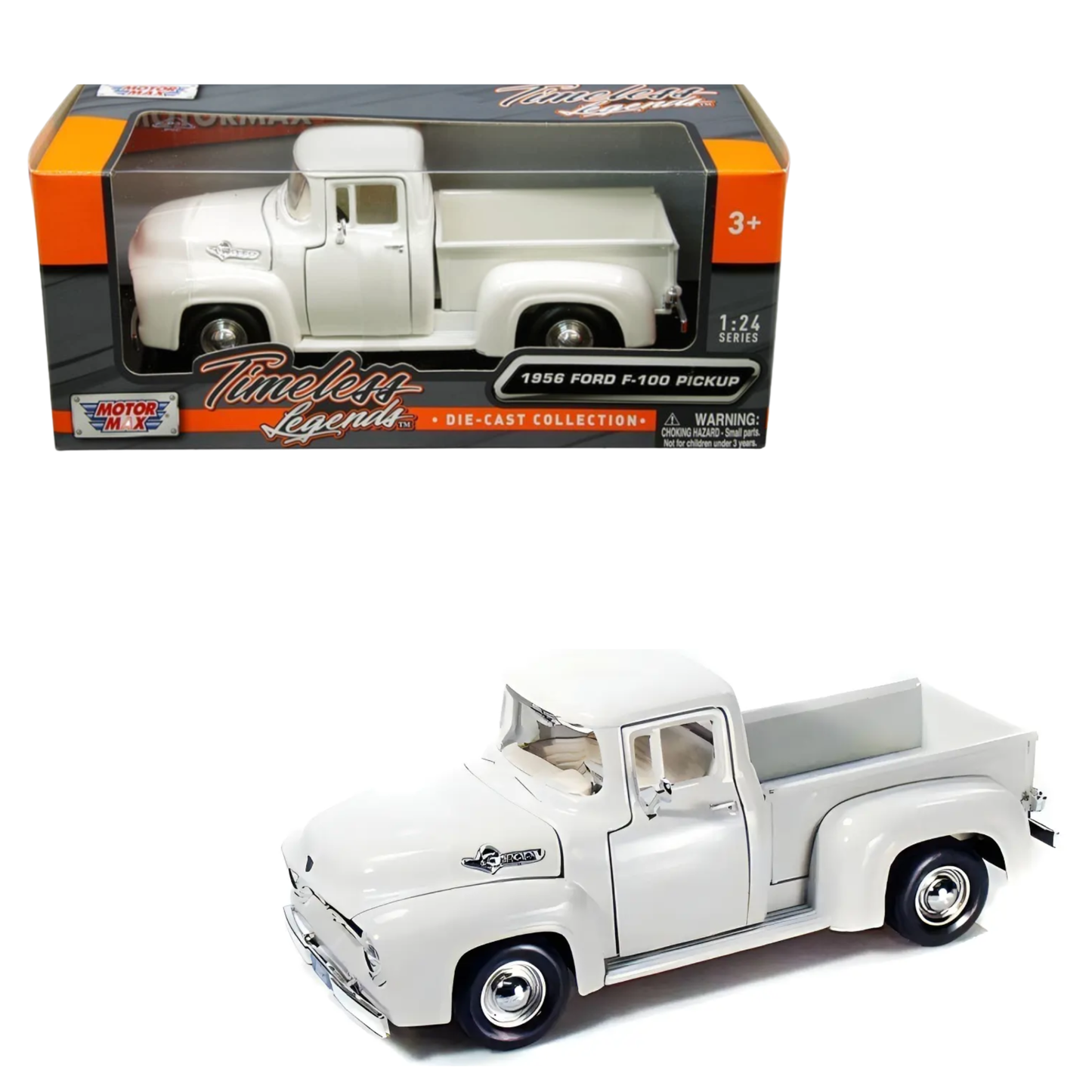 Ford 1956 F100 Truck White escala 1:24