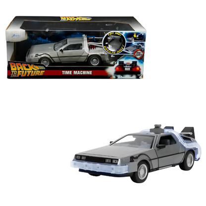 DeLorean Part 1 Time Machine W/Light Jada 1:24