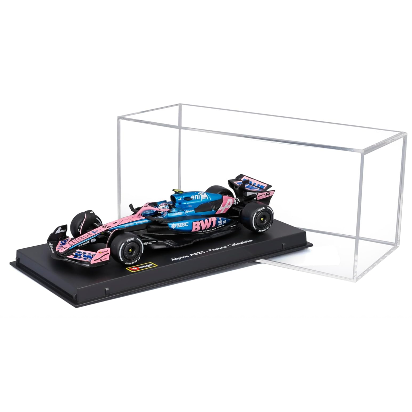 Bburago Alpine A525 Franco Colapinto Escala 1:43 con Carcasa de Acrílico | Fórmula 1 2025