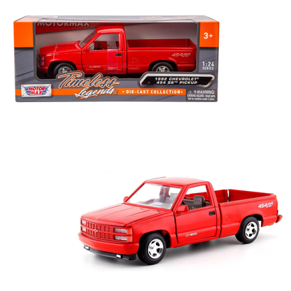 Chevrolet 454ss Pick Up Metal Red escala 1:24