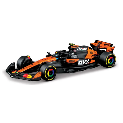 Pack McLaren MCL39 F1 2025 Bburago Escala 1:64 | Lando Norris #4 + Oscar Piastri #81