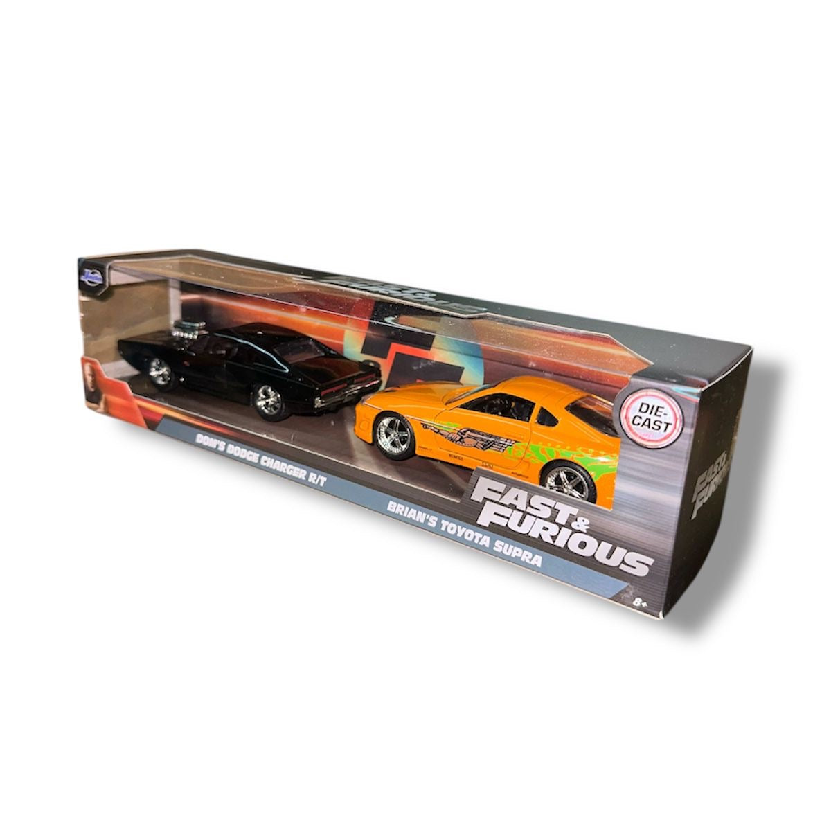 Twin Pack Dom’s Charger R/T & Brian’s Toyota Supra Jada 1:32