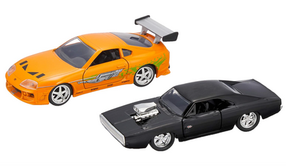 Twin Pack Dom’s Charger R/T & Brian’s Toyota Supra Jada 1:32