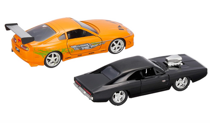 Twin Pack Dom’s Charger R/T & Brian’s Toyota Supra Jada 1:32