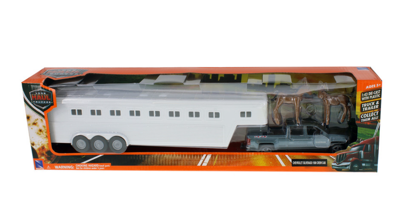 Chevy Silverado w/ Horse Trailer 1:43