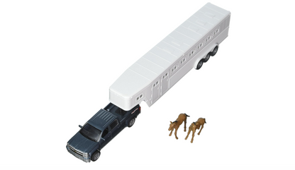 Chevy Silverado w/ Horse Trailer 1:43
