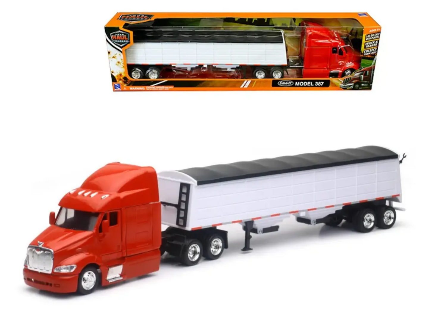 Peterbilt 387 Lowboy Grain Hauler 1:43