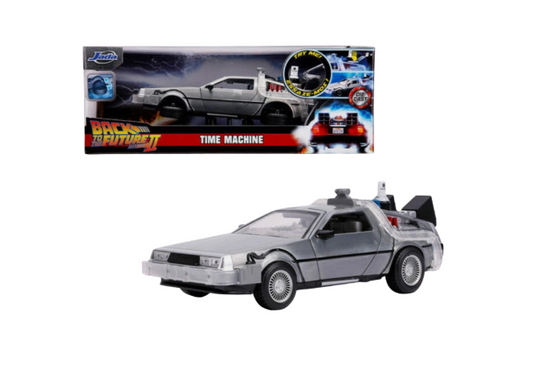 DeLorean Part 2 Time Machine  W/Light Jada 1:24