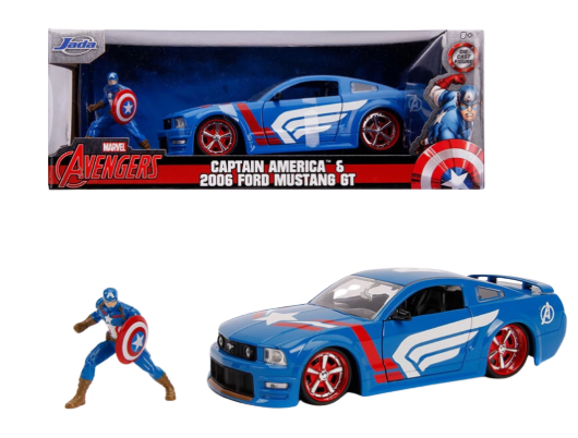 2006 Ford Mustang Gt W/Captain America Jada 1:24
