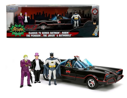1966 Classic Tv Series W/Batman and Robin, Joker and Pinguin Jada 1:24