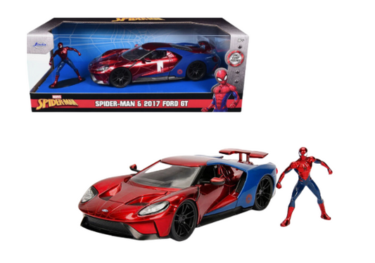 2017 Ford Gt W/Spiderman Jada 1:24