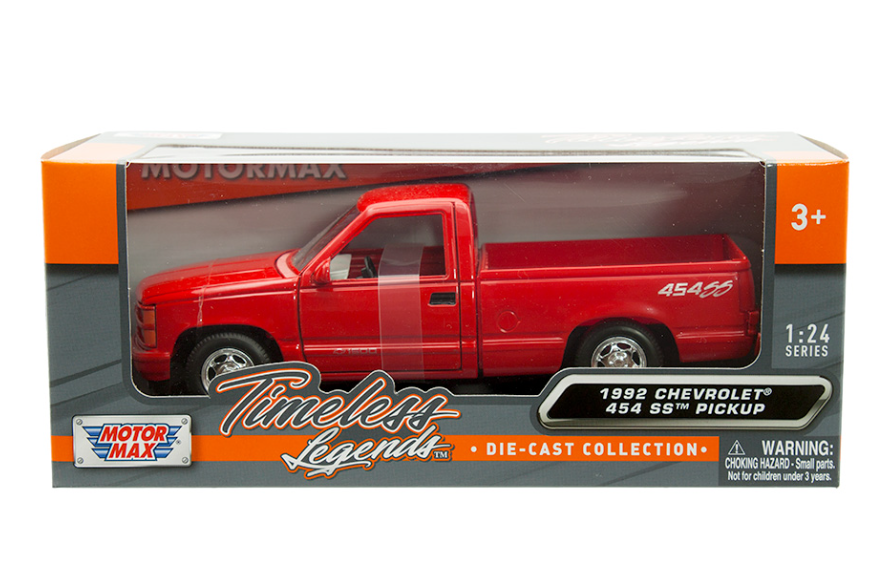 Chevrolet 454ss Pick Up Metal Red escala 1:24