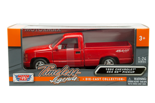 Chevrolet 454ss Pick Up Metal Red escala 1:24