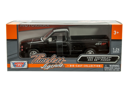 Chevrolet 454ss Pick Up Metal Black escala 1:24