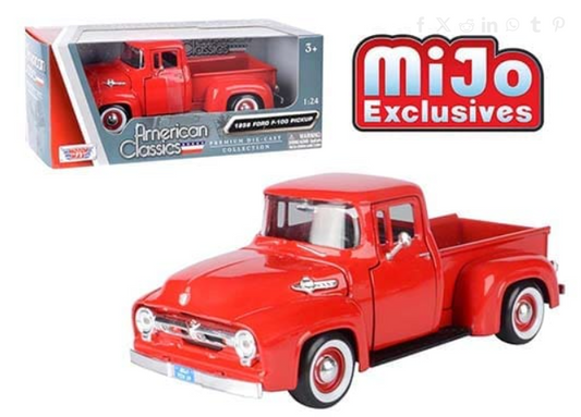 1956 Ford F100 Red escala 1:24