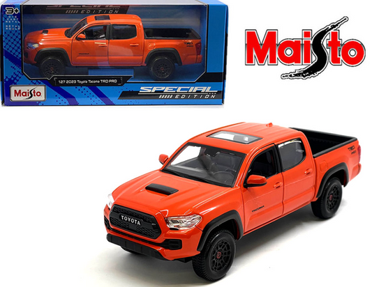 Tacoma Trd Pro 2023 Orange escala 1:27
