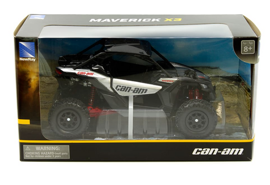 Can Am Maverick X3 Silver escala 1:18