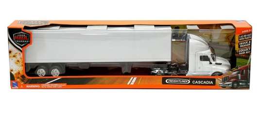 Freightliner Cascadia Dry Van White escala 1:43