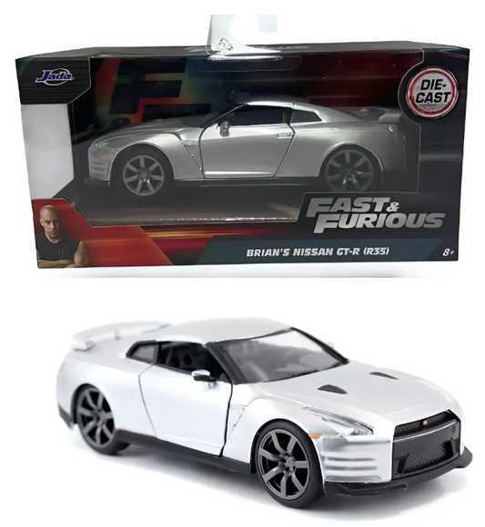Brian´s Nissan Gt-r (R35) Plata escala 1:32