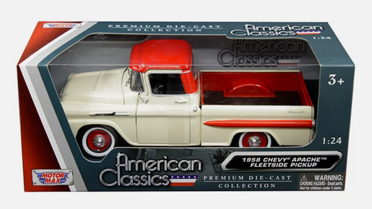 1958 Chevrolet Apache Fleetside Pick Up escala 1:24