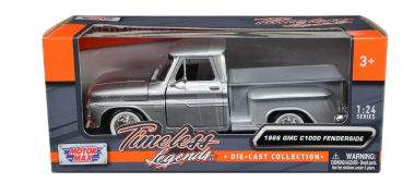 1966 Gmc 1000 Fenderside Silver 1:24