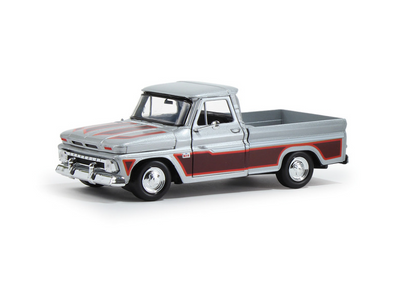 Chevy C10 Silver Orange 1966 01:24