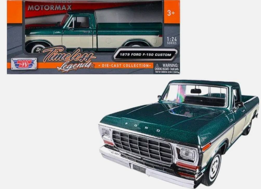 1979 Ford F-150 Custom Green White 1:24