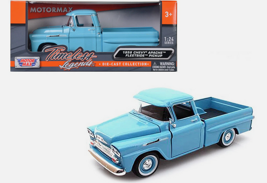 1958 Chevy Apache Light Blue 1:24