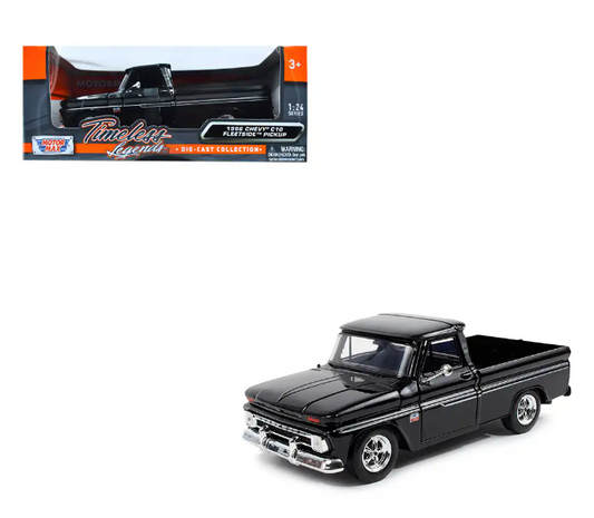 1966 Chevy C10 Fleetside Black 1:24