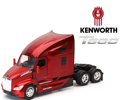 Cab Kenworth T680 Open Hood Red 1:32
