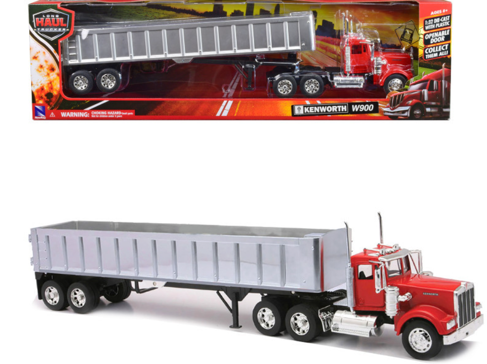 Kenworth W900 Frame Less Dump Tuck Chrome 1:32