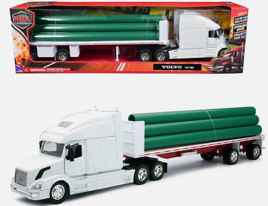 Volvo VN780 Flatbed W/ Long Pipe 1:32