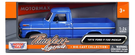 1972 Ford F-100 Blue 1:24